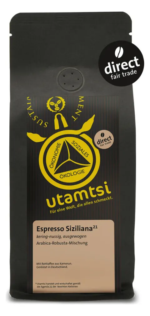 Packung Utamtsi Espresso Siziliana