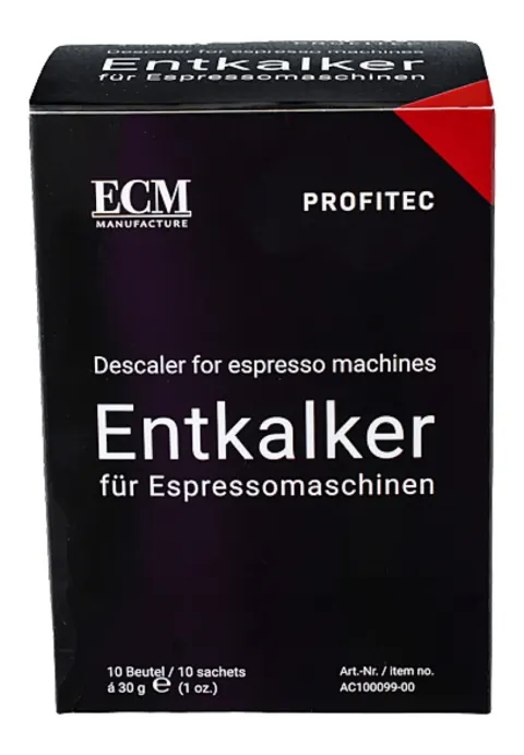 Entkalker für Espressomaschinen von ECM und Profitec